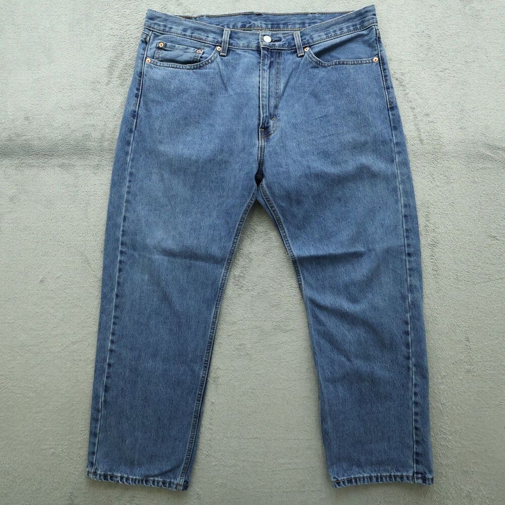 Levi's Jeans Mens 38x29 Blue 505 Straight Regular 100% Cotton Denim Medium Wash